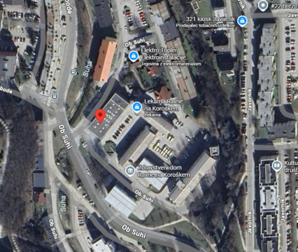 Lokacija zastopnice pacientovih pravic, NIJZ, Ob Suhi 5b